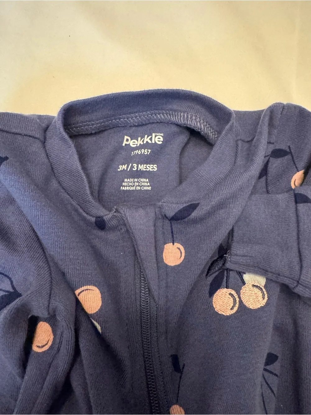 Pekkle Baby One-Piece Footed Pajama 3pc Bundle